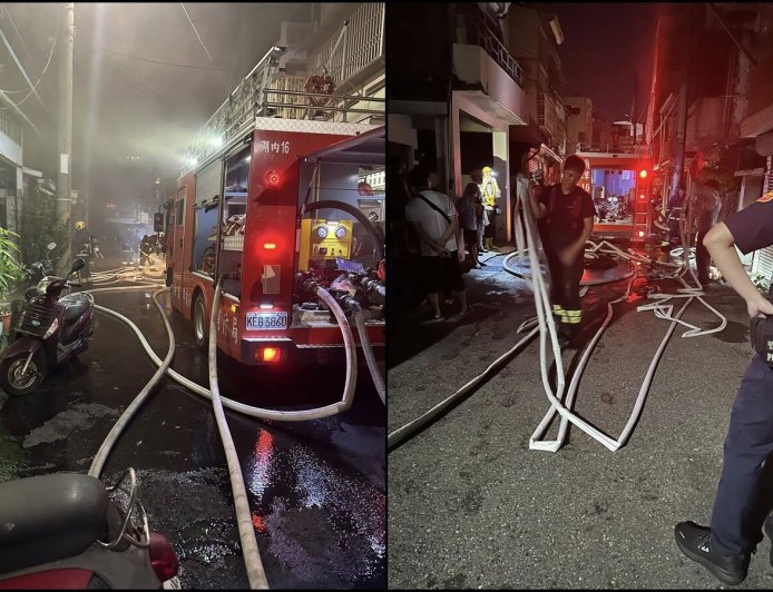 快訊／嘉義市火警「連燒6戶木造民宅」　低收戶一家6孩無家可歸