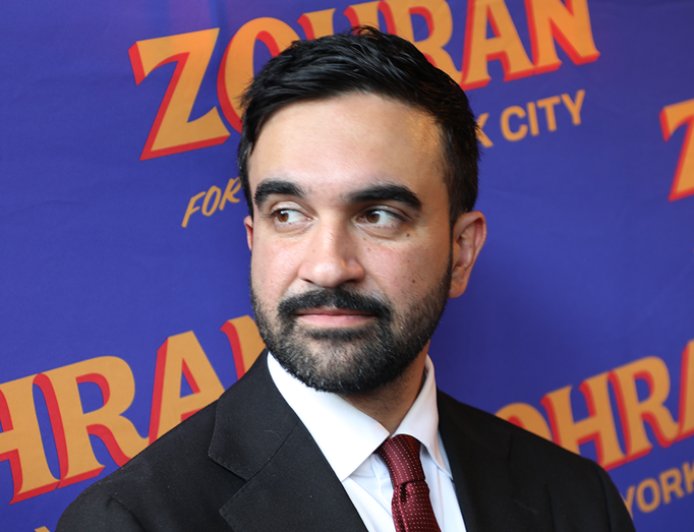 ‘Get out of town!’: Staten Island crowd confronts Zohran Mamdani at anti-Trump rally