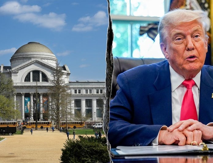 American history won't be displayed 'in a woke manner' at Smithsonian, Trump says