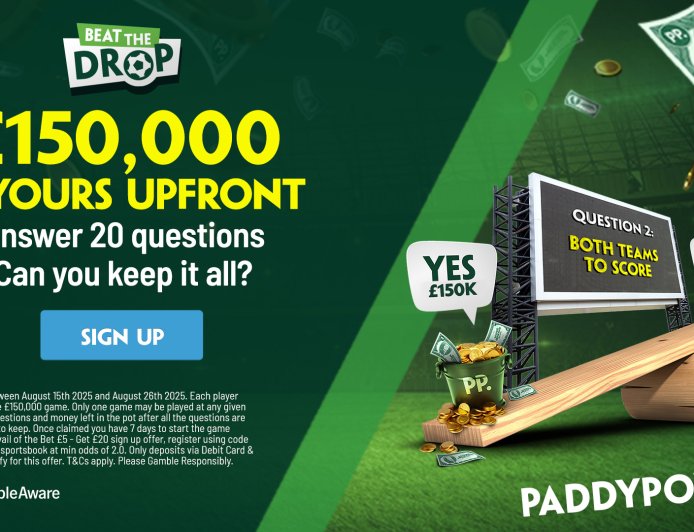 Beat The Drop £150k Jackpot with Paddy Power free-to-play game