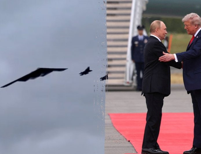 'Absolutely incredible': B-2 bomber, F-35 escort set stage for Trump-Putin talks in Alaska
