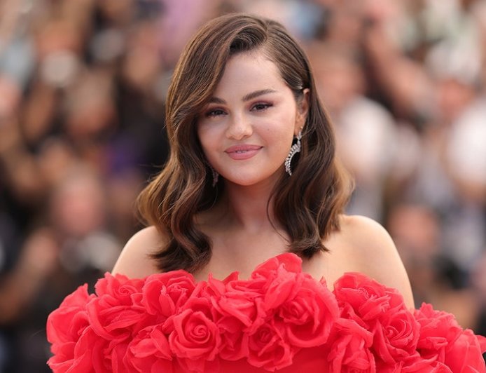 Selena Gomez wears nothing but satin lingerie in sultry selfie