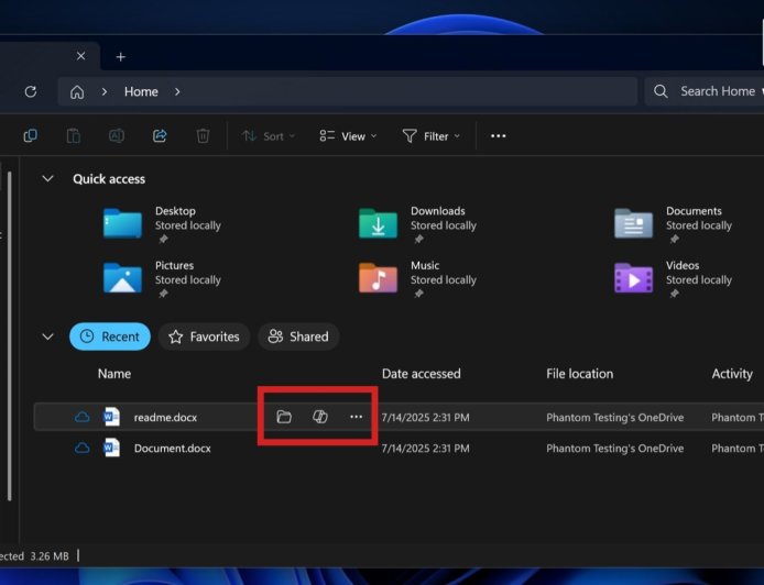 微软 Win11 文件资源管理器新功能曝光：鼠标悬停显示快捷按钮