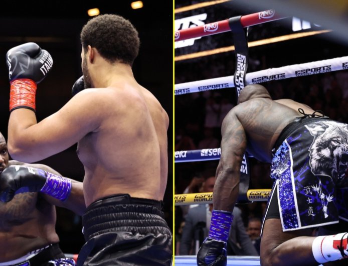 Moses Itauma leaves Dillian Whyte splattered on ropes in 119-second KO to cement status as boxing’s next big superstar