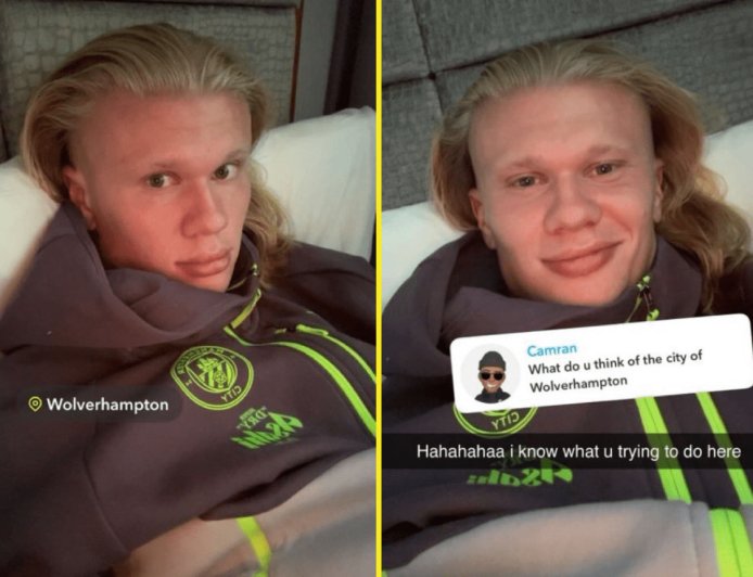 Erling Haaland refuses to fall into cheeky trap set by fan in Wolverhampton