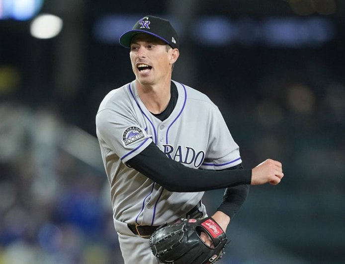 Rockies pitcher Jimmy Herget's postgame shirt sends playful message: 'My arm hurts'