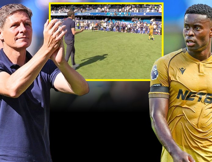 Shock footage appears to show Marc Guehi blank Crystal Palace boss Oliver Glasner