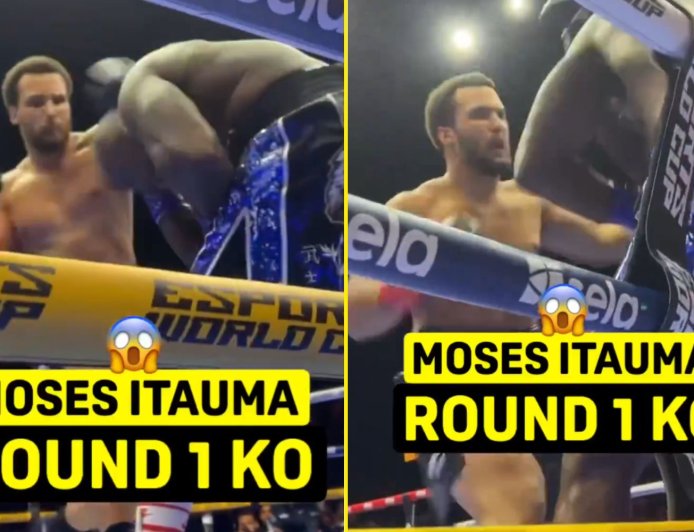 Ringside footage shows Moses Itauma’s savage KO win over Dillian Whyte in unflinching brutality