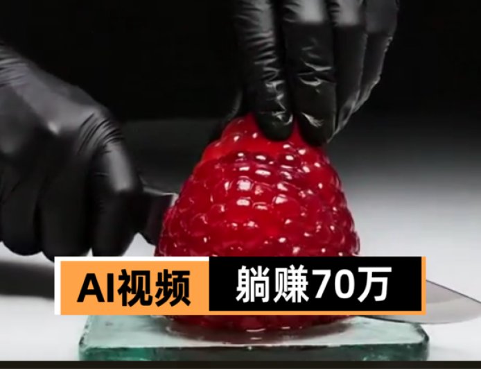 哄睡、切水果都能火？AI视频正在网上疯狂搞钱