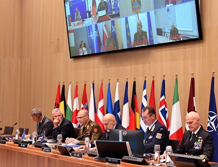 NATO defense chiefs stress commitment to Ukraine, discuss security guarantees during virtual summit