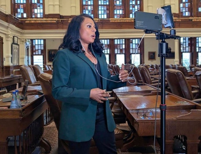 Texas Dem abruptly leaves call with Newsom, other party members after being told she’s committing felony