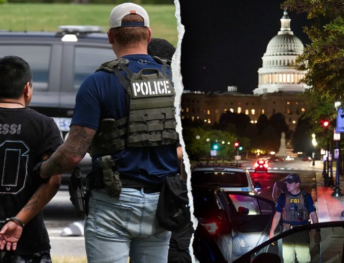 Social media erupts after illegal immigrant screams during viral DC arrest: 'What I voted for'