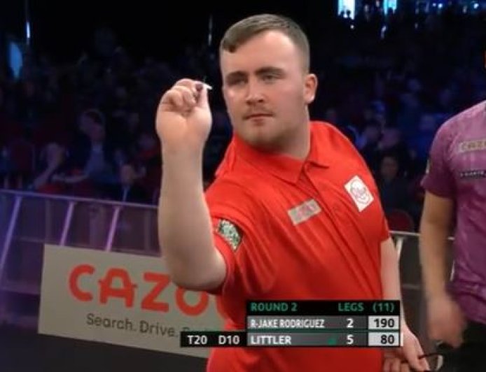 Rare footage shows fired up Luke Littler roaring at crowd after landmark victory