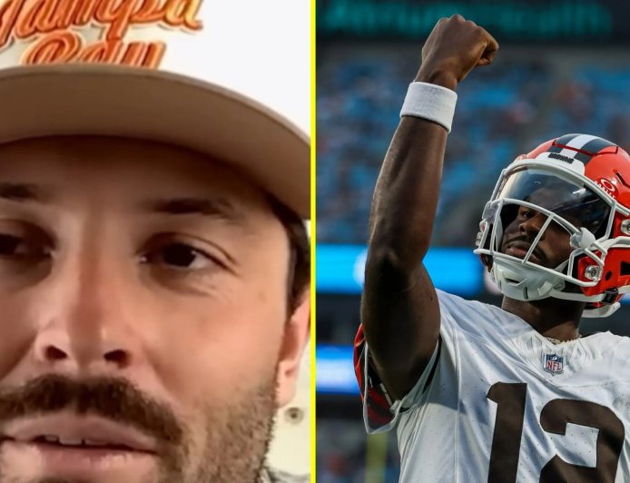 Baker Mayfield sends Shedeur Sanders five-word warning after Joe Flacco wins Browns QB battle