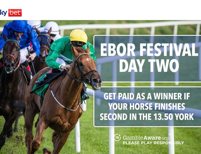 Ebor Festival: Get paid as a winner if your horse finishes second in the 1.50 at York today