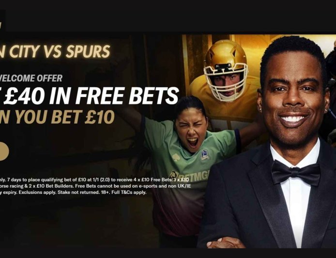 BetMGM welcome offer: Bet £10, Get £40 in Free Bets ahead of Man City v Spurs