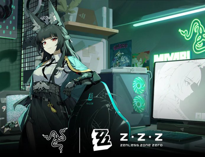 雷蛇、米哈游推出《绝区零》首款联动外设套装，采用“星见雅”主题设计