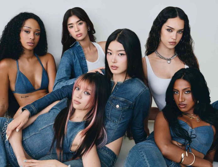 HYBE女團KATSEYE耍辣！穿上Gap秋冬低腰牛仔褲　每套Y2K穿搭都帥出圈