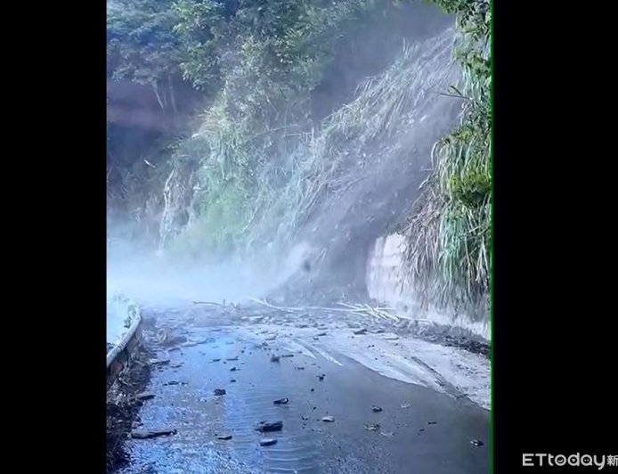「全國最爛路」投89線落石砸落百公尺 駕駛急倒車閃避