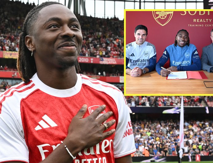 Arsenal aim dig at Tottenham as Eberechi Eze handed iconic shirt number in grand unveiling