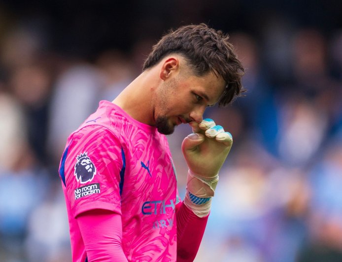 ‘We will see’ – Pep Guardiola gives cryptic response to Man City goalkeeper switch after James Trafford error