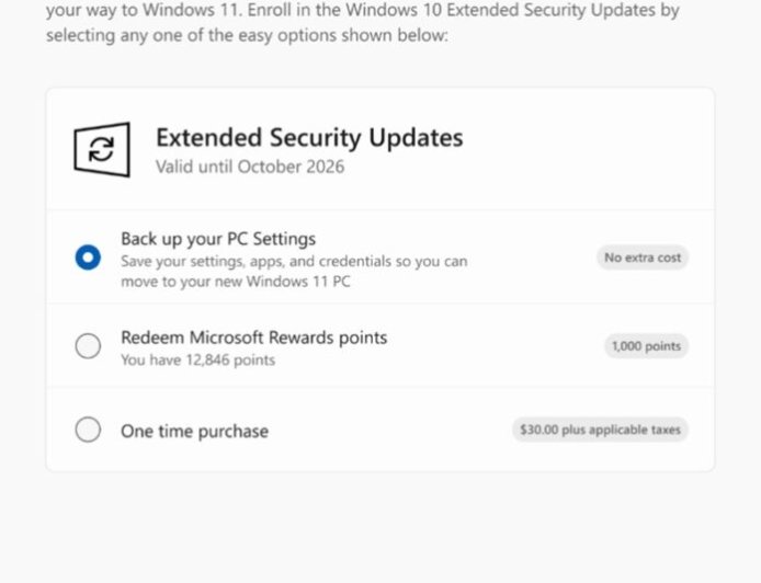 微软已陆续推送注册向导入口,Win10 安全更新续命 1 年
