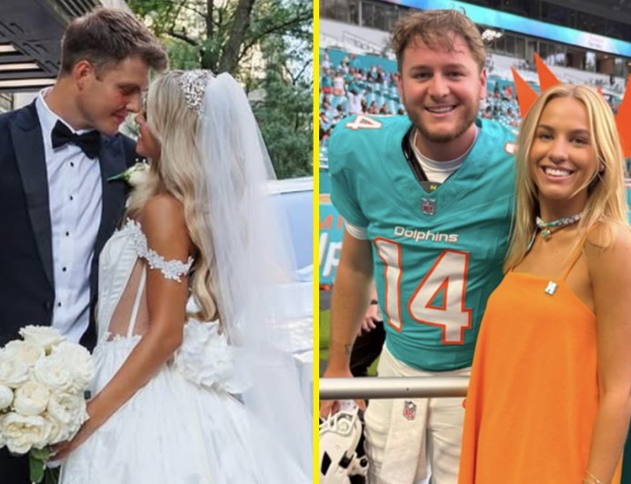 Zach Wilson’s and Quinn Ewers’ partners send a message during Dolphins’ preseason finale