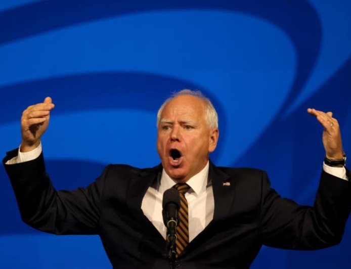 Tim Walz rips media for negative reporting on Dem party amid ‘fascist’ takeover