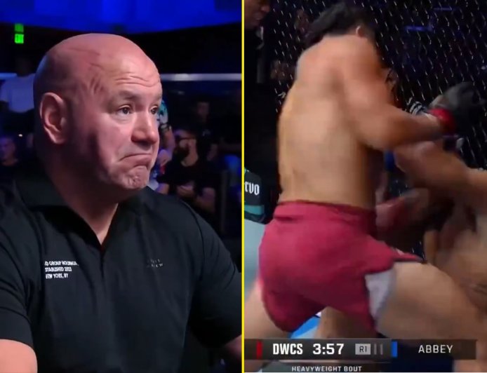 Dana White offers 5ft 8in heavyweight UFC contract after brutal 64-second KO over towering foe