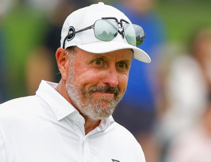 Phil Mickelson makes fun of US Ryder Cup hopeful ahead of Keegan Bradley press conference