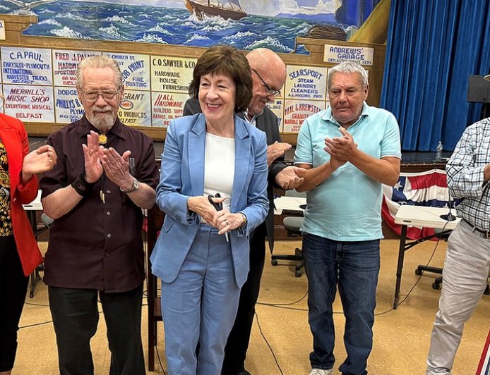 Susan Collins heckled at Maine ribbon-cutting to delight of leftist challenger as pivotal Senate race heats up