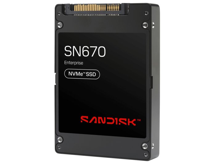闪迪公布超大容量企业级 QLC 固态硬盘 SN670 规格：13.7GB/s 顺序读取，0.35 DWPD 耐久