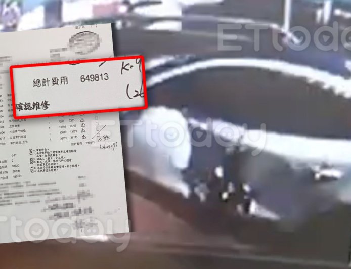 獨/軍卡撞車瞬間曝!中士疑恍神出包 下車看「破大洞」三條線