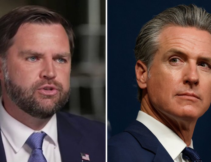 Vance accuses Newsom of being a 'cheap imitation' of Trump