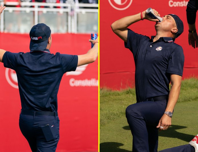 Justin Thomas shotgunned beers on Ryder Cup first tee but has now been tasked with leading Team USA