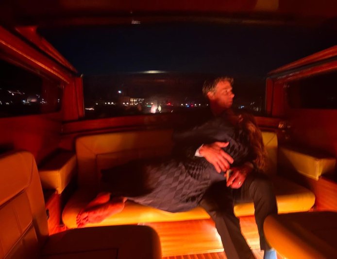 Julia Roberts Cuddles Up to Husband Danny Moder During Venice Date Night