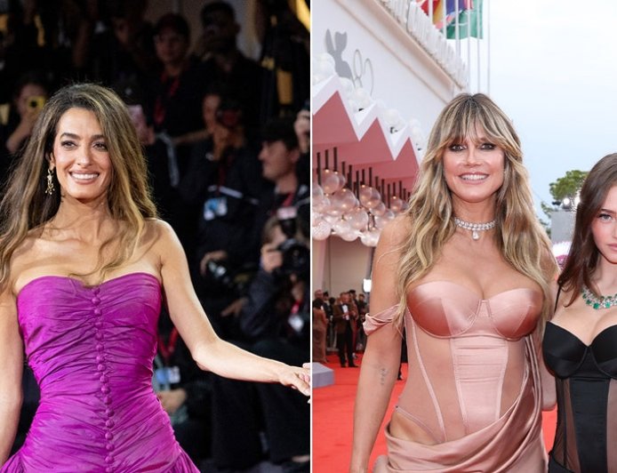 Amal Clooney, Heidi and Leni Klum turn heads at the Venice Film Festival