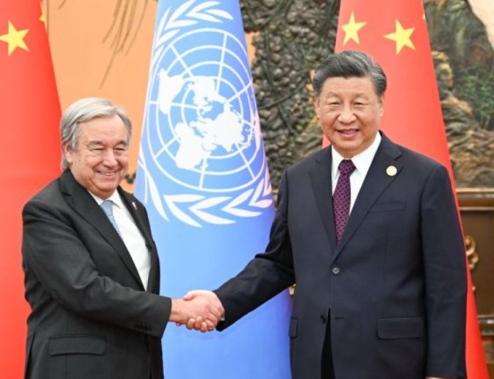 习主席在上合组织峰会前告诉古特雷斯:中国支持联合国的全球作用