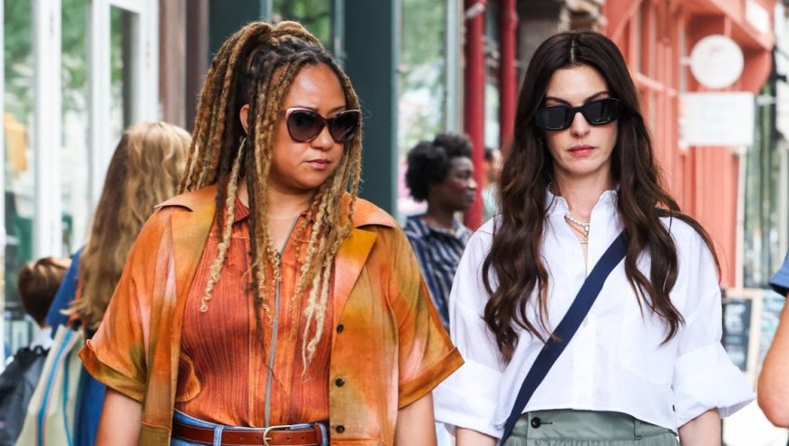 Anne Hathaway and Tracie Thoms Film ‘Devil Wears Prada 2’ Scenes in NYC