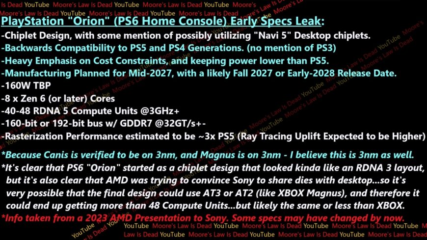 下一代游戏主机性能爆料：PS6 接近 RX 9070XT、Xbox 和 RTX 5080 相当