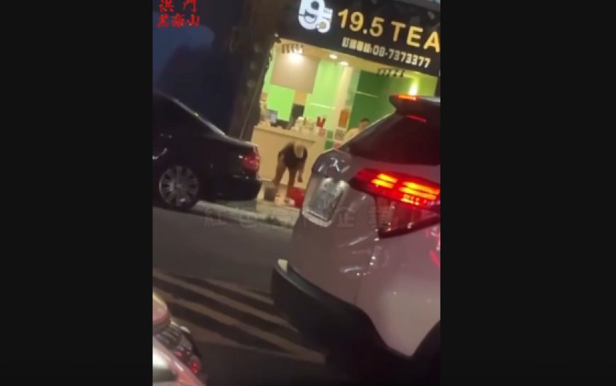 網紅「鳳梨」飲料店被潑糞畫面曝　嫌店員口氣差洩恨!2男落網