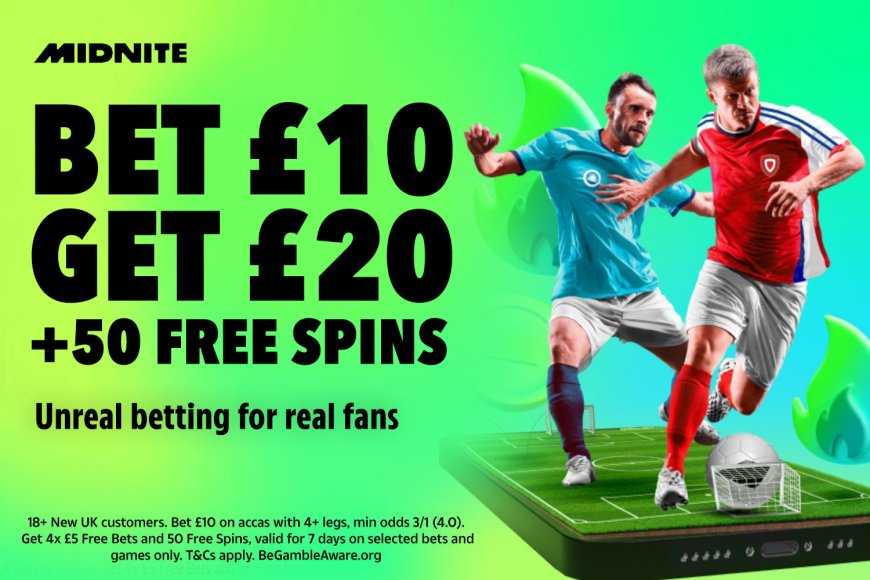 Southampton vs Wrexham betting offer: Bet £10 get £20 + 50 free spins on Midnite
