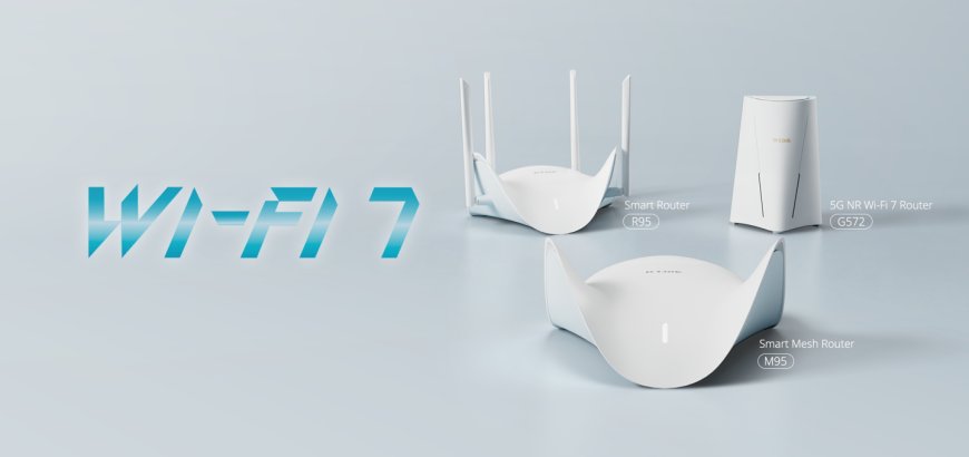 D-Link 友讯推出 BE9500 / BE7200+5G 无线路由器,优美流线设计