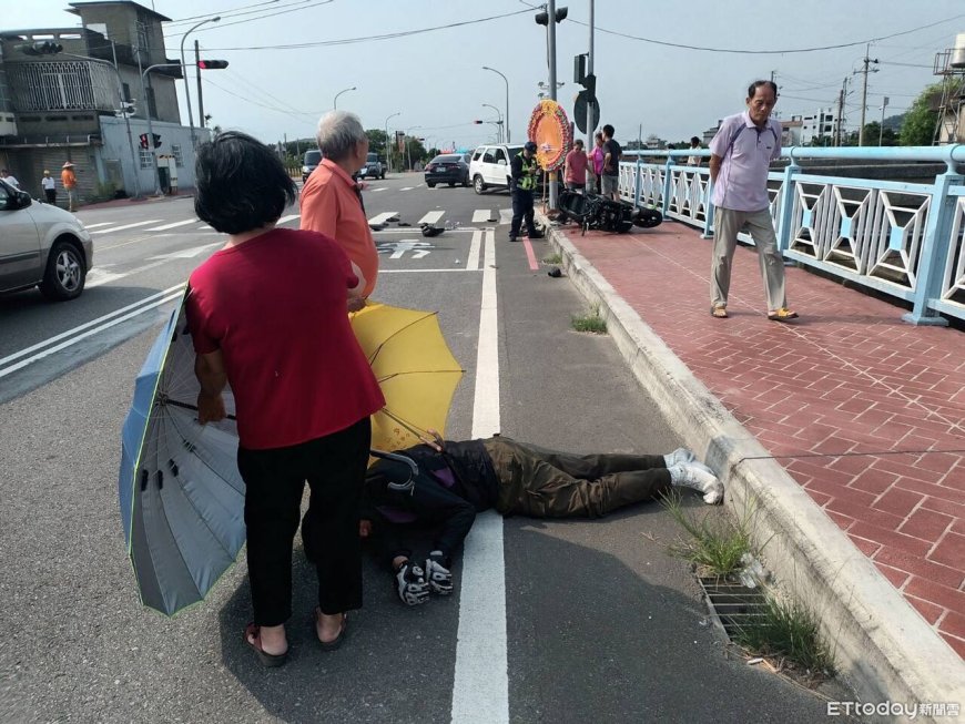 毒蟲闖紅燈猛撞機車！41歲無辜騎士頭爆血命危　逃逸畫面曝