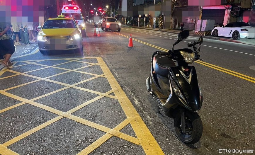 南港小黃運將突開車門！騎士慘遭擊落　多處擦挫傷送醫