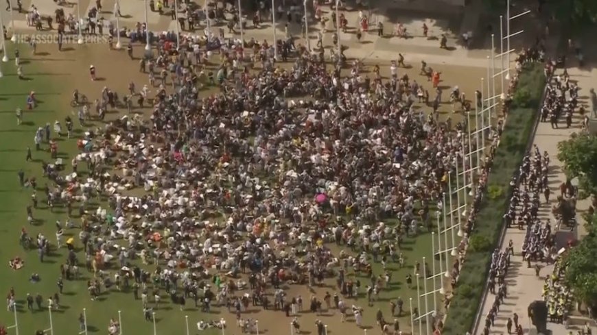 Hundreds of anti-Israel protestors arrested in London for supporting group banned under terrorism law