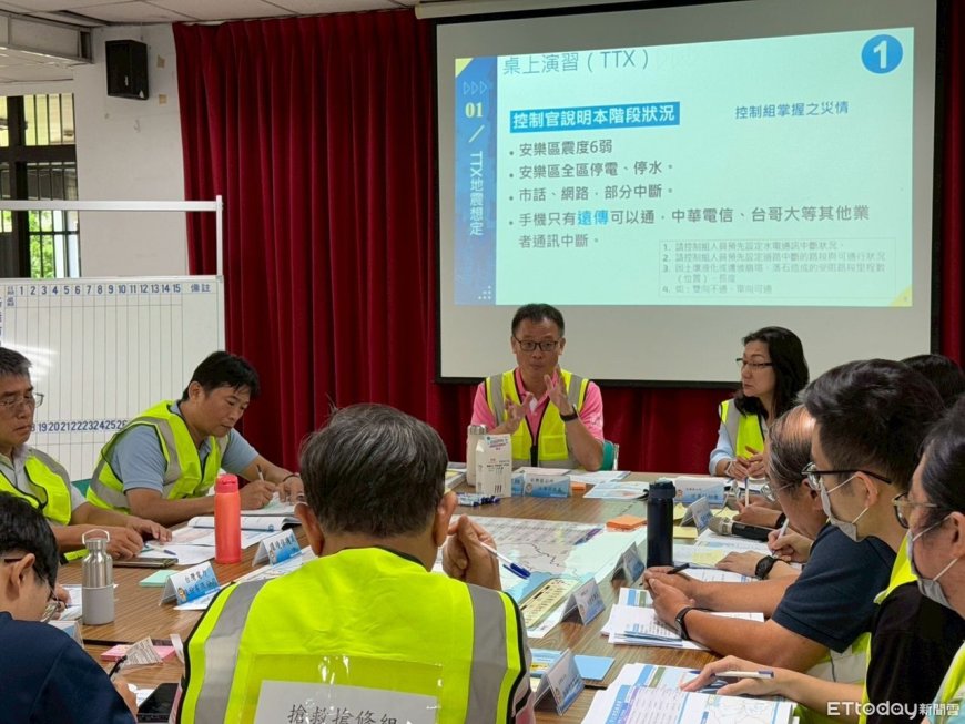 基隆安樂區模擬6.9強震演練　強化跨單位協作災害應變力
