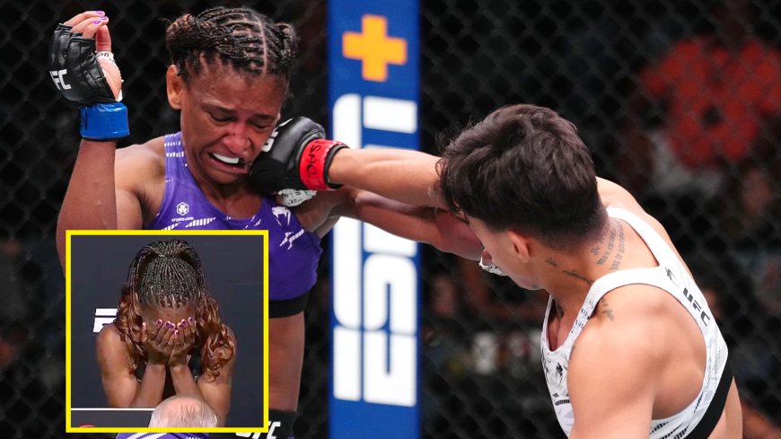 Fighter becomes UFC’s most defeated female after being left with head in hands over intimate item drop at weigh-in