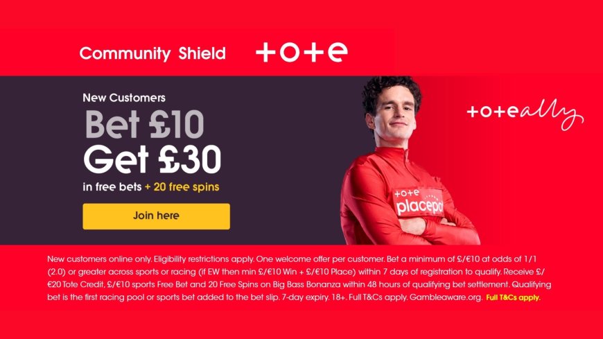 Crystal Palace vs Liverpool: Get ready for the Community Shield showdown with Tote’s welcome offer