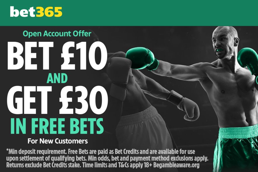 Moses Itauma vs Dillian Whyte betting offer: Bet £10 get £30 in free bets on bet365